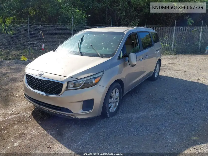 2015 KIA SEDONA VIN KNDMB5C1XF6067739 — фото 2