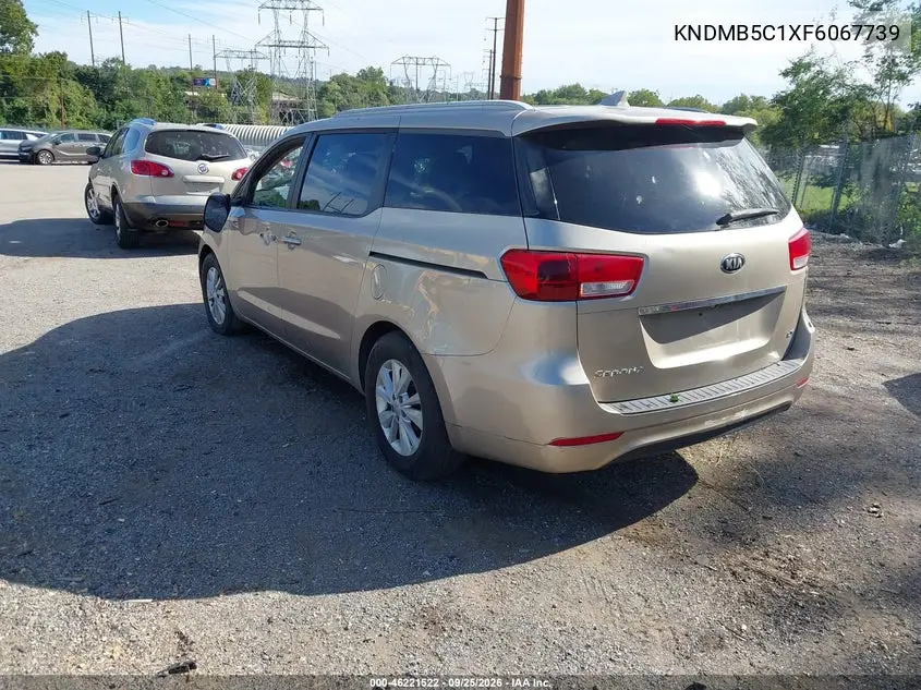 2015 KIA SEDONA VIN KNDMB5C1XF6067739 — фото 3