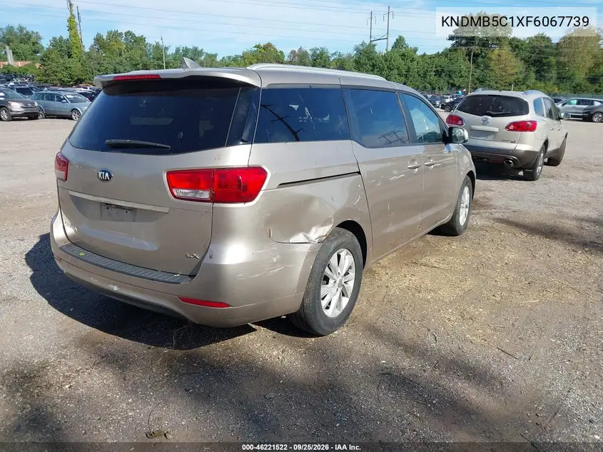 2015 KIA SEDONA VIN KNDMB5C1XF6067739 — фото 4