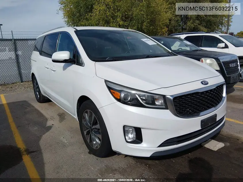 KIA SEDONA 2015, VIN KNDMC5C13F6032215