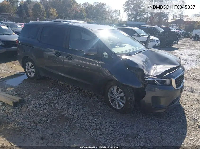 KIA SEDONA 2015, VIN KNDMB5C11F6045337