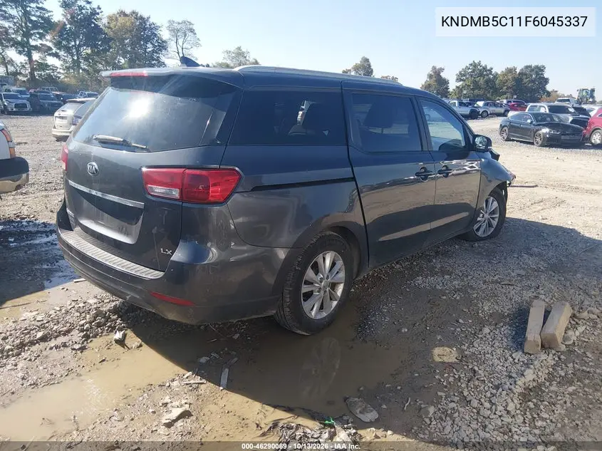 2015 KIA SEDONA VIN KNDMB5C11F6045337 — фото 4