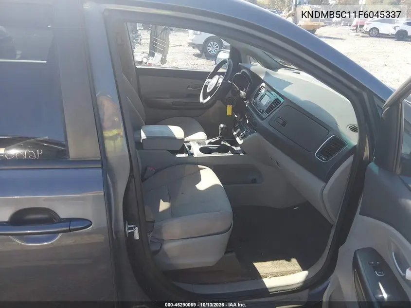 2015 KIA SEDONA VIN KNDMB5C11F6045337 — фото 5