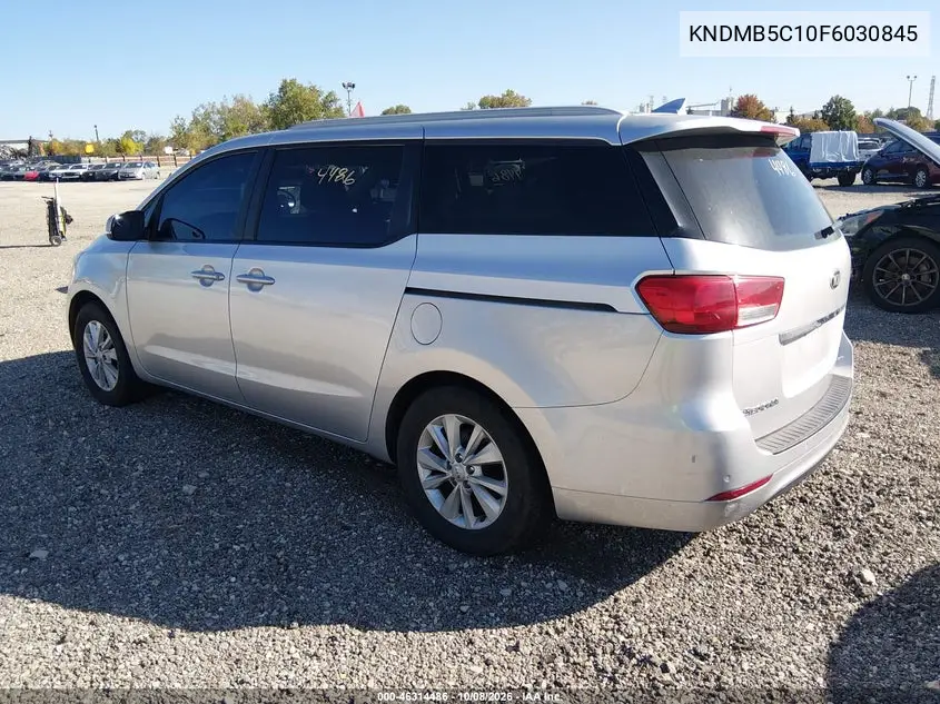 2015 KIA SEDONA VIN KNDMB5C10F6030845 — фото 3