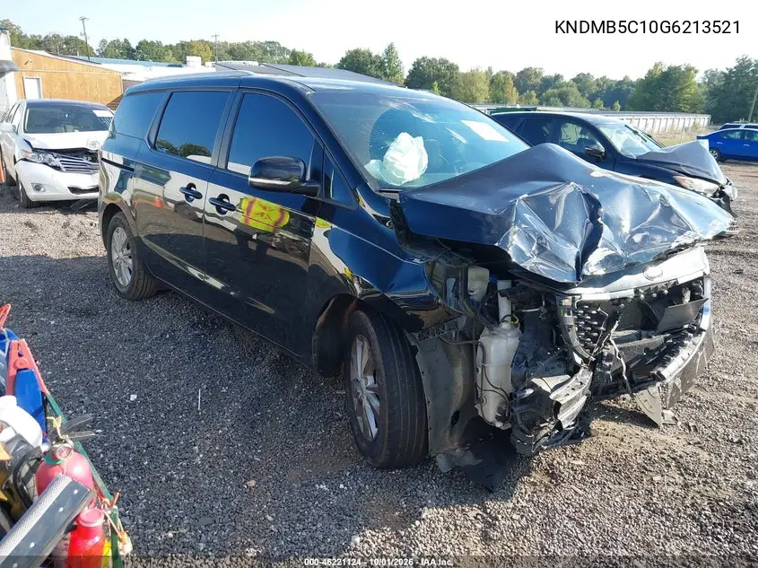 2016 KIA SEDONA VIN KNDMB5C10G6213521 — фото 2