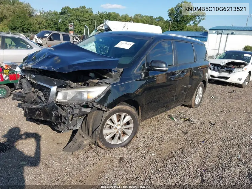 2016 KIA SEDONA VIN KNDMB5C10G6213521 — фото 3