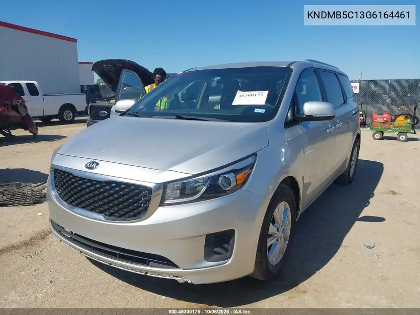 2016 KIA SEDONA VIN KNDMB5C13G6164461 — фото 2