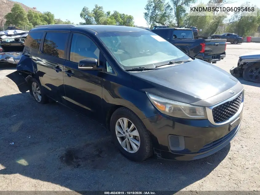 KIA SEDONA 2016, VIN KNDMB5C10G6095468