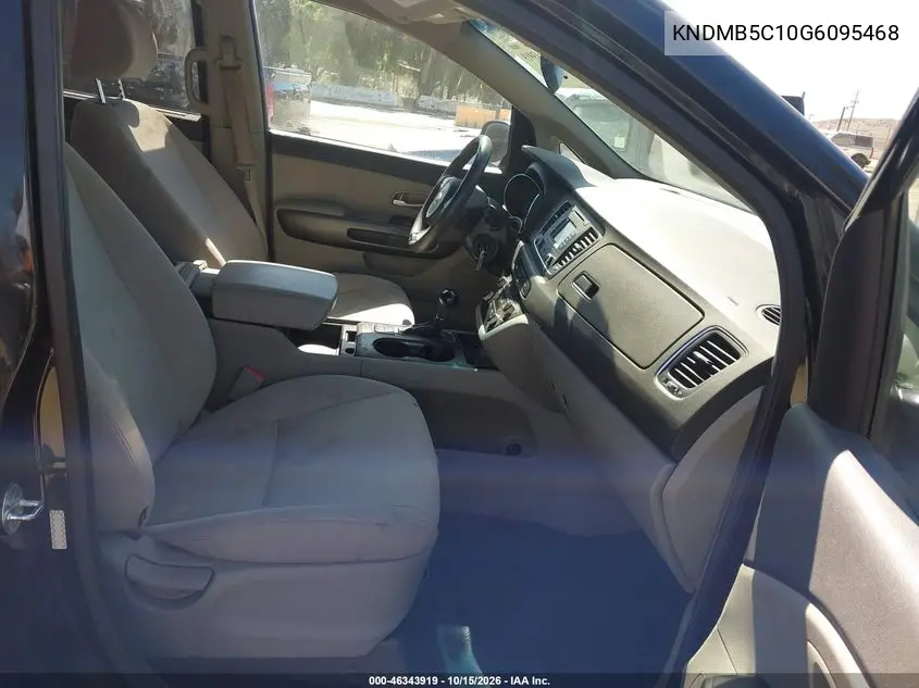 2016 KIA SEDONA VIN KNDMB5C10G6095468 — фото 5