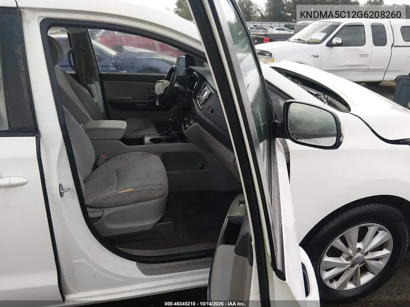 2016 KIA SEDONA VIN KNDMA5C12G6208260 — фото 5