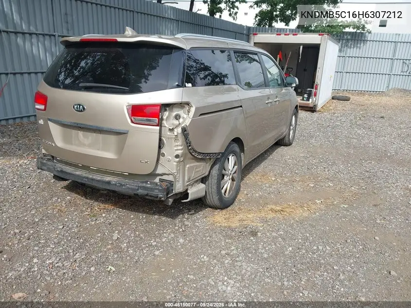 2017 KIA SEDONA VIN KNDMB5C16H6307212 — фото 4