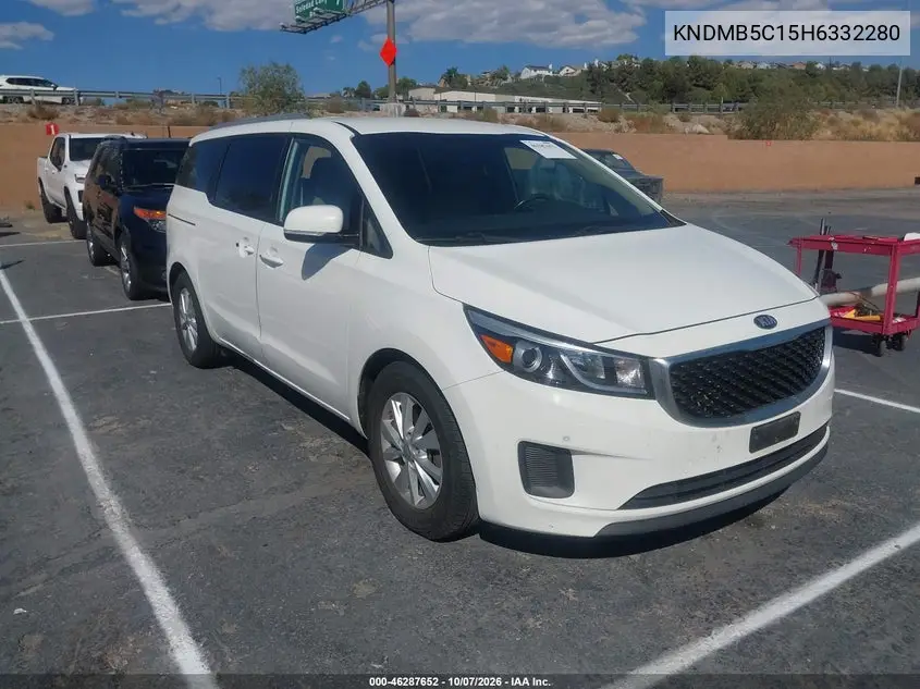 KIA SEDONA 2017, VIN KNDMB5C15H6332280