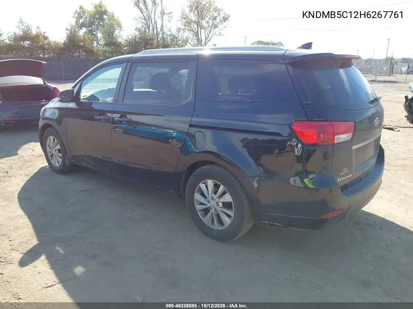 2017 KIA SEDONA VIN KNDMB5C12H6267761 — фото 3