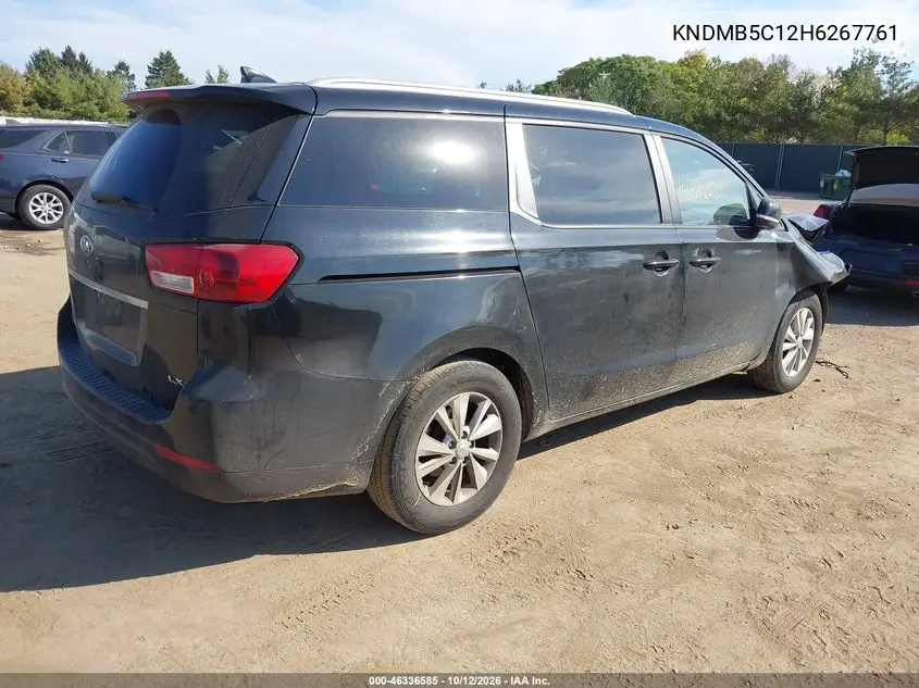 2017 KIA SEDONA VIN KNDMB5C12H6267761 — фото 4