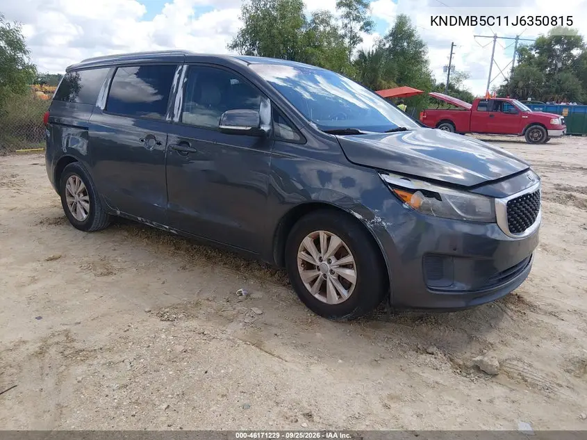 KIA SEDONA 2018, VIN KNDMB5C11J6350815
