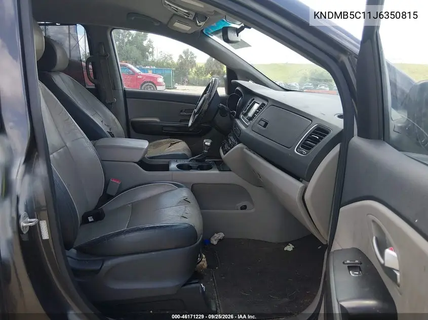 2018 KIA SEDONA VIN KNDMB5C11J6350815 — фото 5