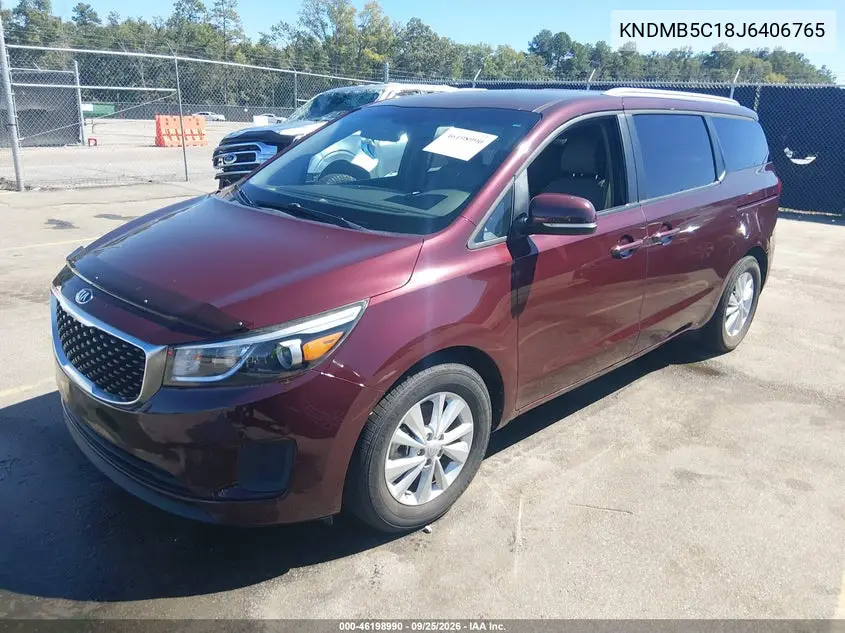 2018 KIA SEDONA VIN KNDMB5C18J6406765 — фото 2
