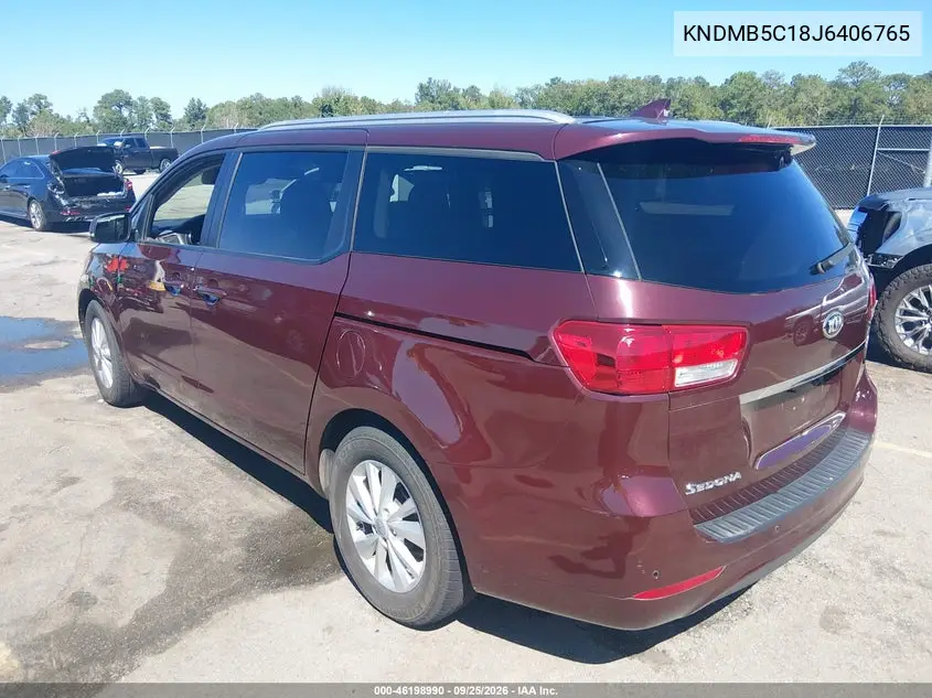 2018 KIA SEDONA VIN KNDMB5C18J6406765 — фото 3