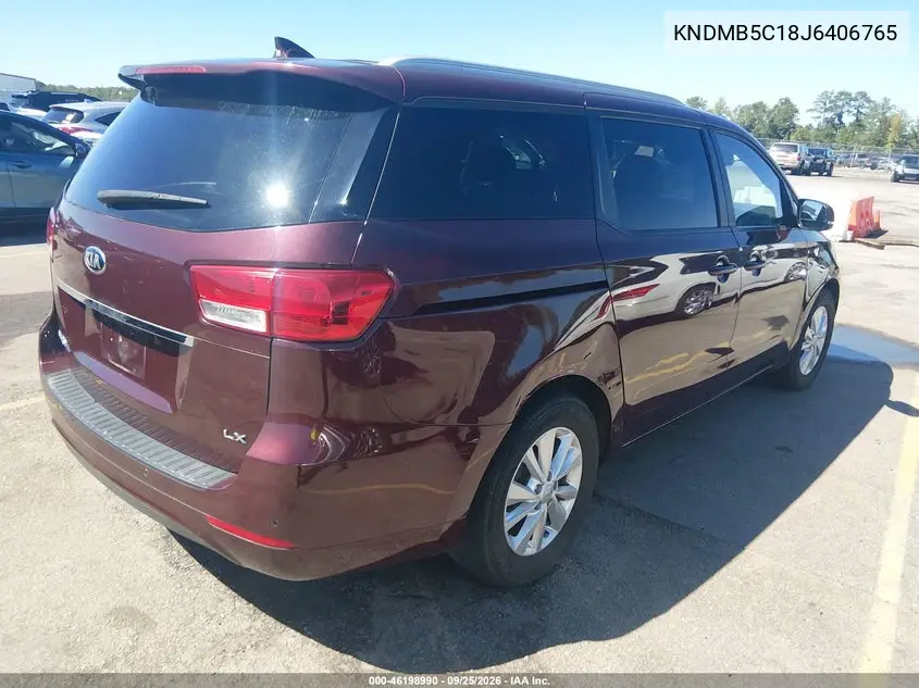 2018 KIA SEDONA VIN KNDMB5C18J6406765 — фото 4