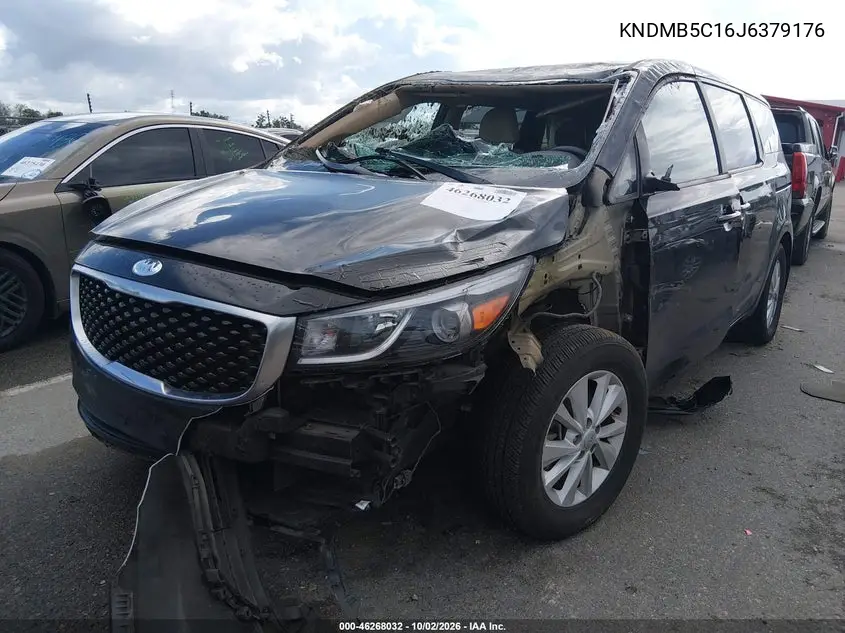 2018 KIA SEDONA VIN KNDMB5C16J6379176 — фото 2
