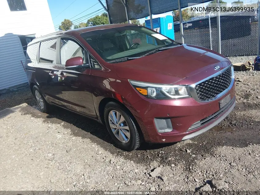 KIA SEDONA 2018, VIN KNDMB5C13J6399935