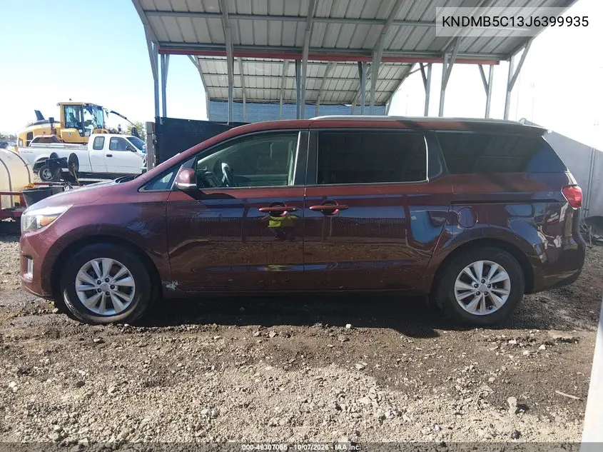 2018 KIA SEDONA VIN KNDMB5C13J6399935 — фото 12