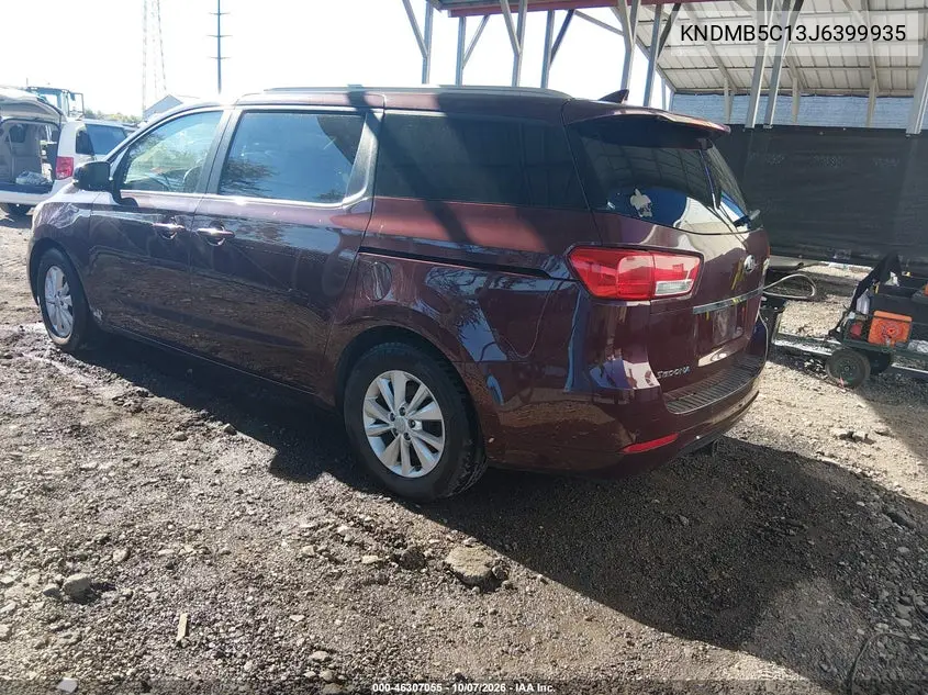 2018 KIA SEDONA VIN KNDMB5C13J6399935 — фото 3