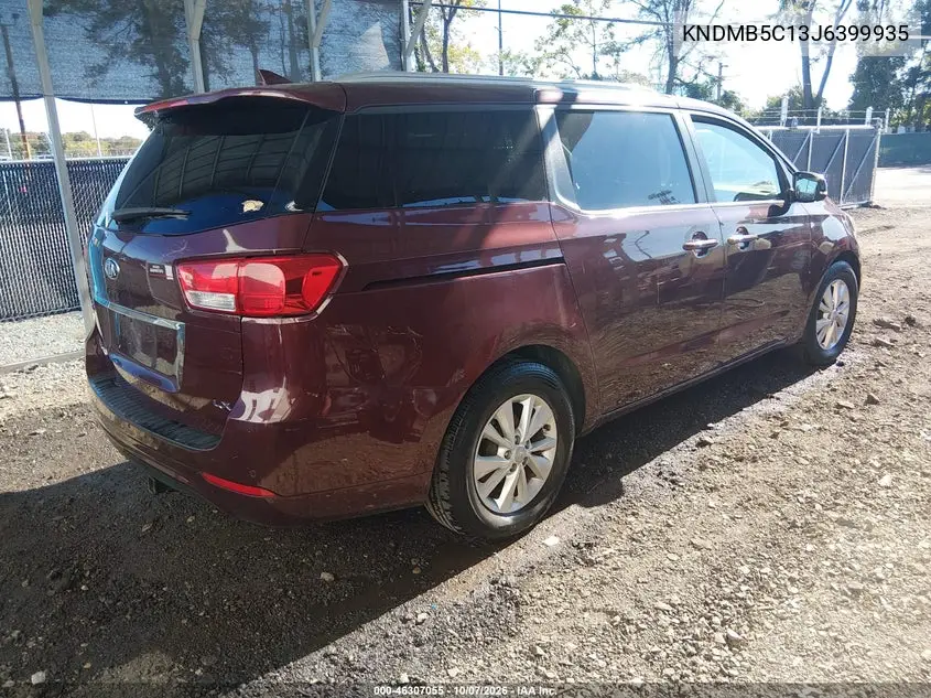 2018 KIA SEDONA VIN KNDMB5C13J6399935 — фото 4