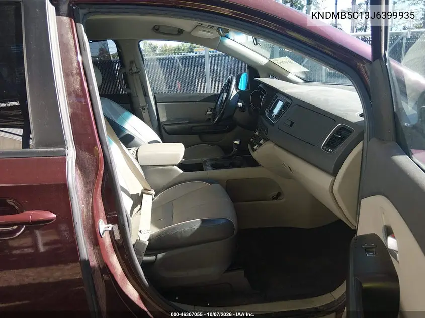 2018 KIA SEDONA VIN KNDMB5C13J6399935 — фото 5