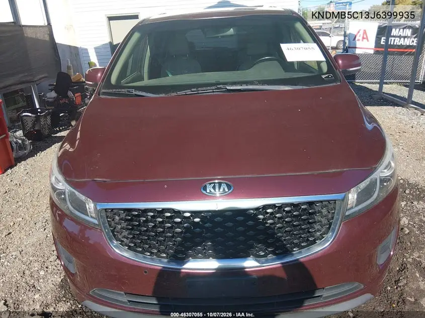 2018 KIA SEDONA VIN KNDMB5C13J6399935 — фото 6