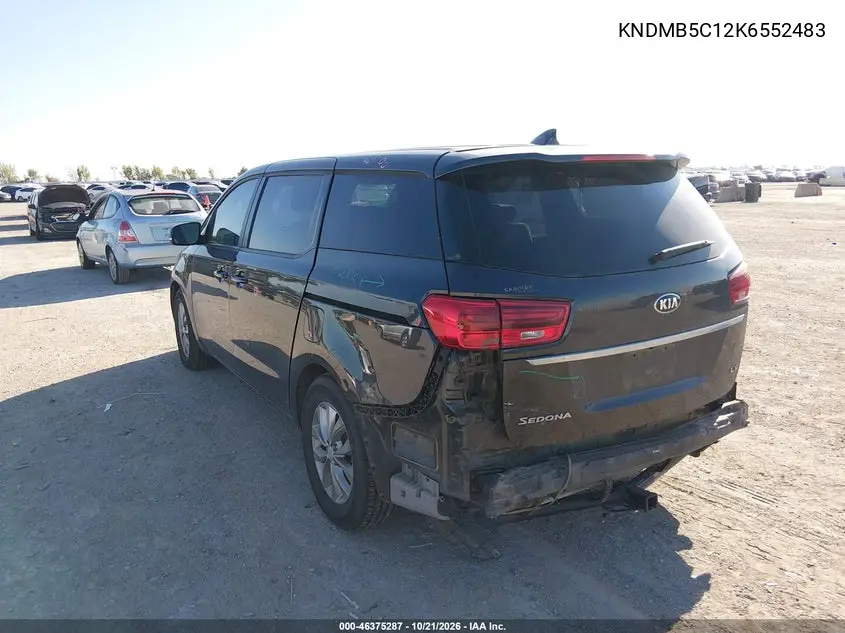 2019 KIA SEDONA VIN KNDMB5C12K6552483 — фото 3