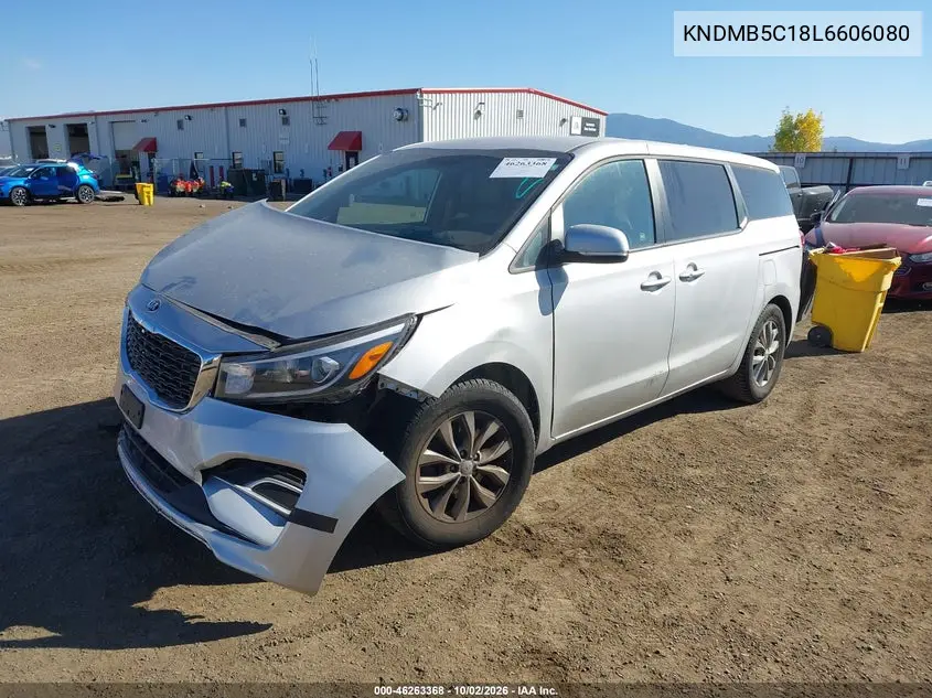 2020 KIA SEDONA VIN KNDMB5C18L6606080 — фото 2
