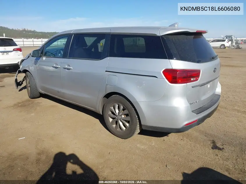 2020 KIA SEDONA VIN KNDMB5C18L6606080 — фото 3