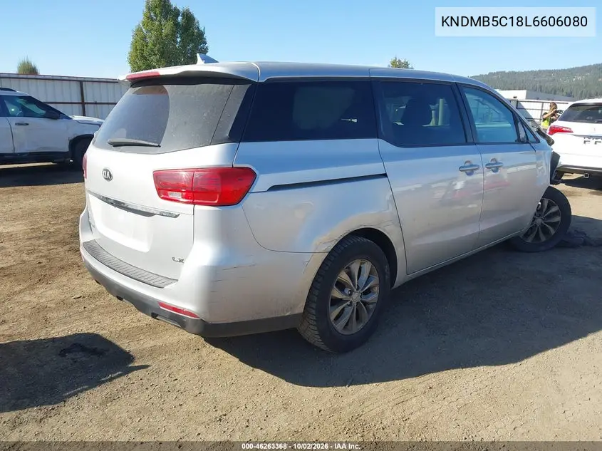 2020 KIA SEDONA VIN KNDMB5C18L6606080 — фото 4