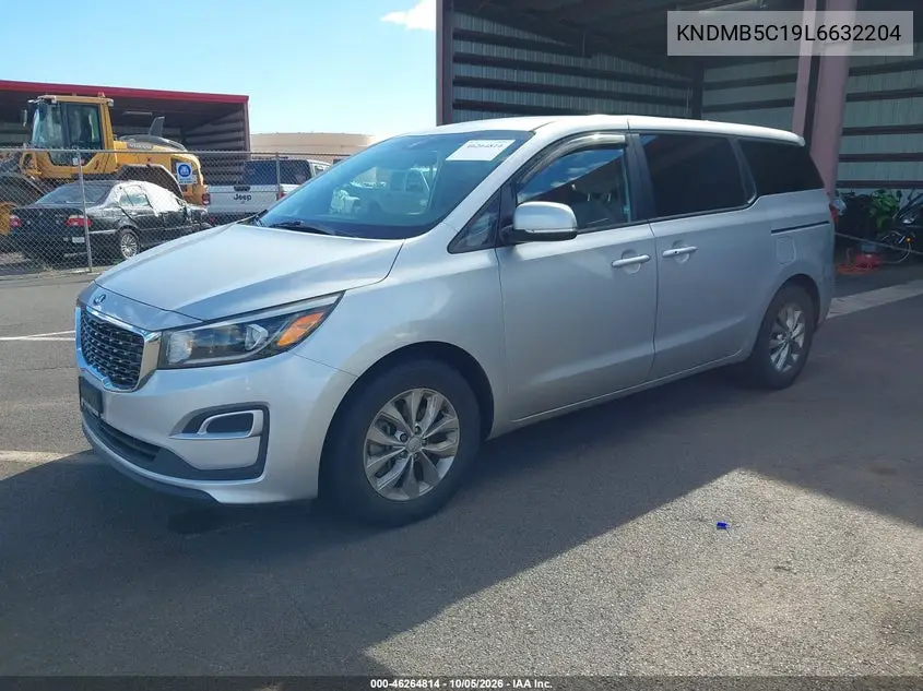 2020 KIA SEDONA VIN KNDMB5C19L6632204 — фото 2