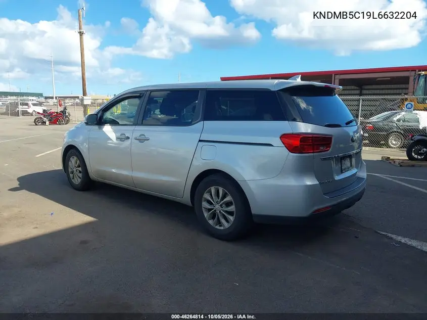 2020 KIA SEDONA VIN KNDMB5C19L6632204 — фото 3
