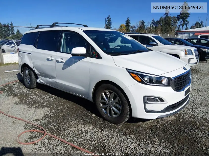 KIA SEDONA 2020, VIN KNDMB5C13L6649421