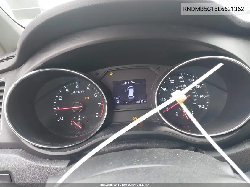 2020 KIA SEDONA VIN KNDMB5C15L6621362 — фото 15