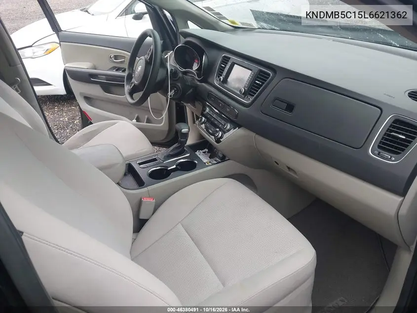 2020 KIA SEDONA VIN KNDMB5C15L6621362 — фото 5