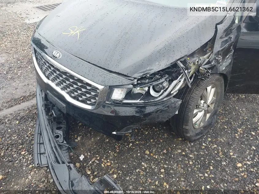 2020 KIA SEDONA VIN KNDMB5C15L6621362 — фото 6