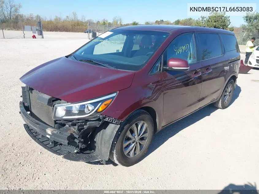 2020 KIA SEDONA VIN KNDMB5C17L6653083 — фото 2