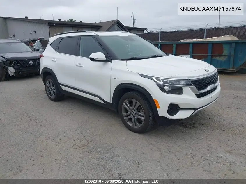 KIA SELTOS 2021, VIN KNDEUCAAXM7157874