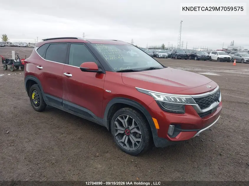 KIA SELTOS 2021, VIN KNDETCA29M7059575