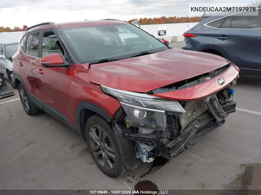 KIA SELTOS 2021, VIN KNDEUCAA2M7197978