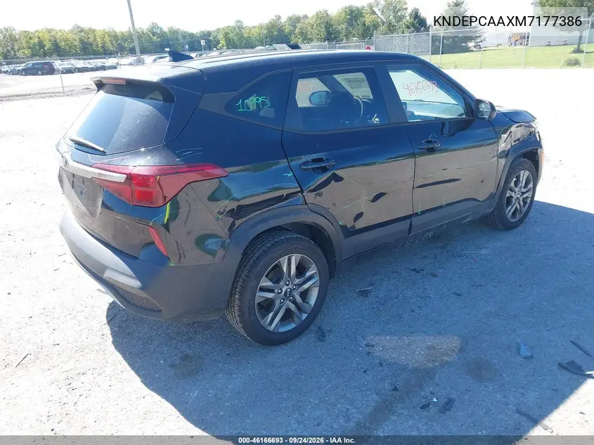 2021 KIA SELTOS VIN KNDEPCAAXM7177386 — фото 4
