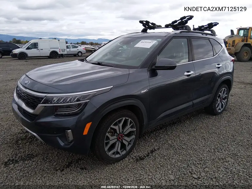 2021 KIA SELTOS VIN KNDETCA2XM7125129 — фото 2