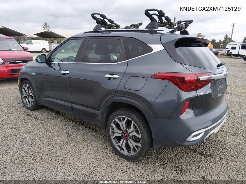 2021 KIA SELTOS VIN KNDETCA2XM7125129 — фото 3