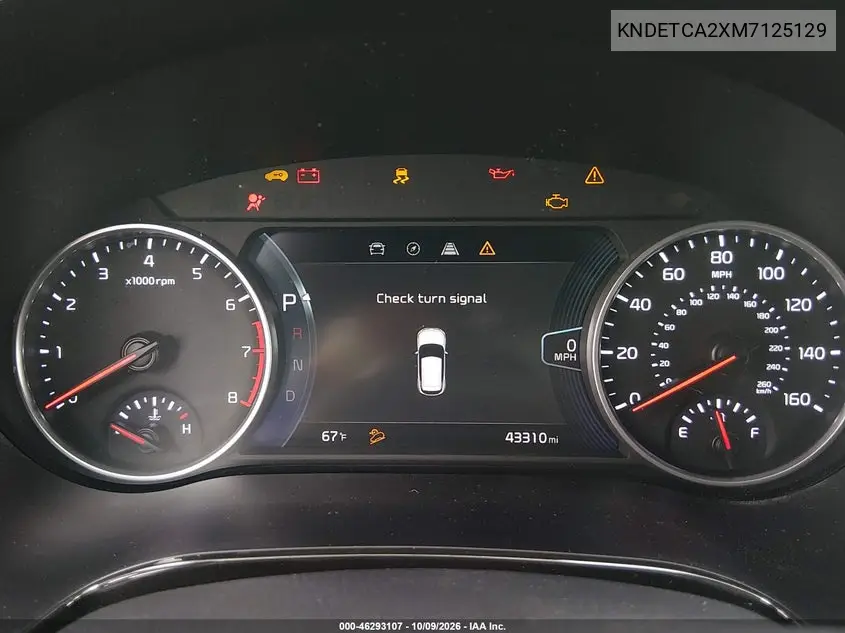 2021 KIA SELTOS VIN KNDETCA2XM7125129 — фото 7