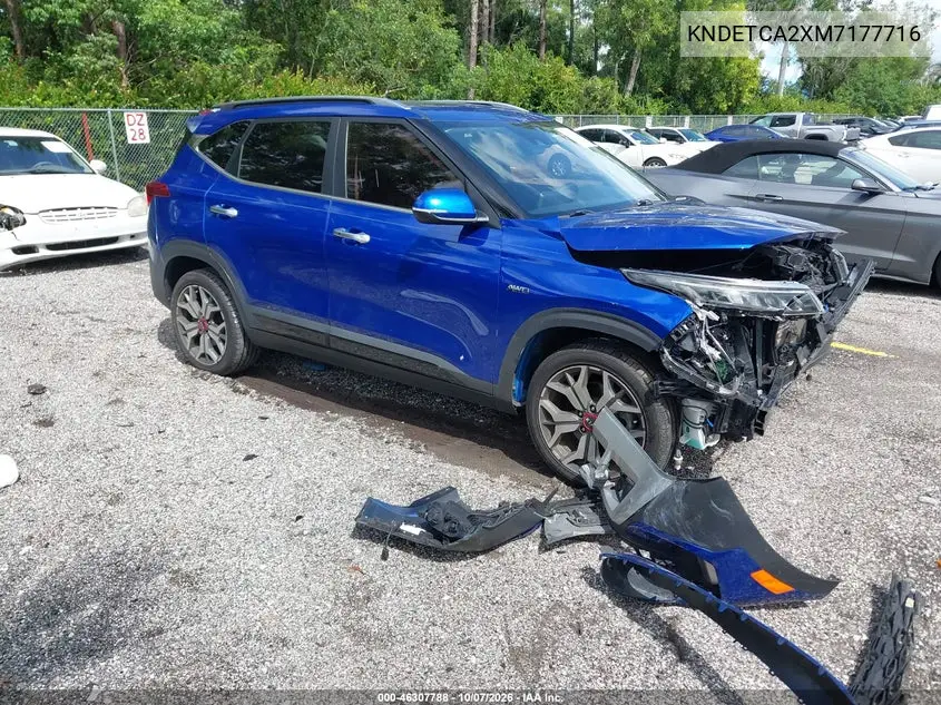 KIA SELTOS 2021, VIN KNDETCA2XM7177716