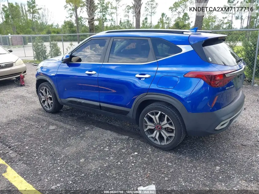 2021 KIA SELTOS VIN KNDETCA2XM7177716 — фото 3